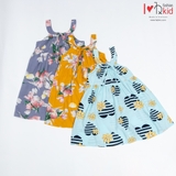 Hqkids Váy bé gái khuyết vai 6-12 BG2201