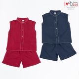 BT2204 BỘ BÉ TRAI CỔ TRỤ CHỈ NỔI