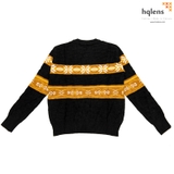 H2109 Áo len nữ DT cổ tròn, đan phên, họa tiết ngực