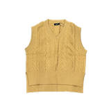 hqlens Áo len gile vặn thừng tà cao thấp H2337