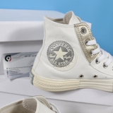 Giay Converse Metallic Layers cao cổ vải trắng CCVT074