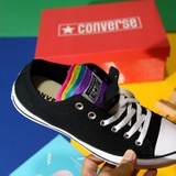 Converse thấp cổ vải đen CTVD048