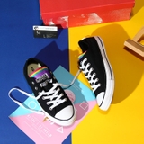 Converse thấp cổ vải đen CTVD048