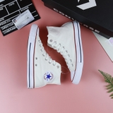 Converse classic cao cổ vải trắng