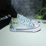 Converse thấp cổ vải xanh COUT167