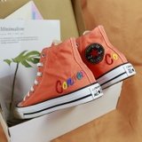 Converse cao cổ vải vàng real
