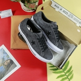 Converse One star thấp cổ da lộn đen ̣(ship - store) CTDD052