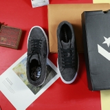 Converse One star thấp cổ da lộn đen ̣(ship - store) CTDD052