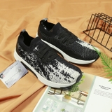 Outlet Skechers slip-on thấp cổ vải đen STVD002