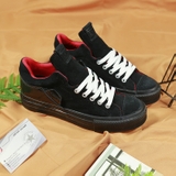 Converse thấp cổ da lộn đen