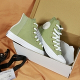 Converse cao cổ vải xanh