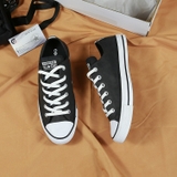 Converse classic thấp cổ da đen