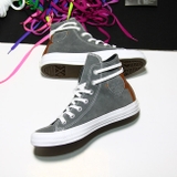 Converse cao cổ da lộn xám CCDX007