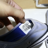 giày Outlet Converse slip-on thấp cổ vải xanh