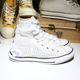 Outlet Converse cao cổ vải trắng COUT199