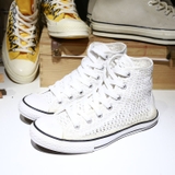 Outlet Converse cao cổ vải trắng COUT199