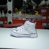 Outlet Converse cao cổ vải trắng COUT136