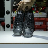 Outlet Converse rubber thấp cổ da đen COUT149
