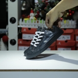 Outlet Converse rubber thấp cổ da đen COUT151