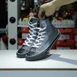Outlet Converse rubber cao cổ da xám COUT154