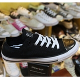 Outlet Converse brush off toecap thấp cổ vải đen CTVD002