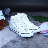 Outlet Converse Handmade Crochet  cao cổ vải ren trắng CCVT025