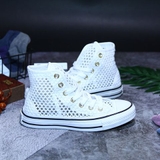 Outlet Converse Handmade Crochet  cao cổ vải ren trắng CCVT025