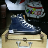 Outlet Converse rubber cao cổ da xanh COUT210