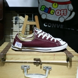 Outlet Converse slim thấp cổ vải đỏ đô COUT211