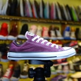 Outlet Converse thấp cổ da lộn đỏ đô CTDD025