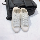 Outlet Converse thấp cổ vải trắng COUT220