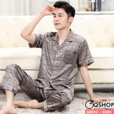 bo-pijama-nam-lua-satin-mem-min-tay-ngan-quan-dai-qm93