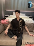 bo-do-ngu-pijama-nam-lua-luxury-mem-min-sang-trong-tay-ngan-quan-dai-qm0003