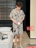 bo-do-ngu-pijama-nam-lua-luxury-mem-min-sang-trong-tay-ngan-quan-ngan-qm0020