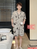 bo-do-ngu-pijama-nam-lua-luxury-mem-min-sang-trong-tay-ngan-quan-ngan-qm0020