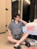 bo-do-ngu-pijama-nam-lua-luxury-mem-min-sang-trong-tay-ngan-quan-ngan-qm0064