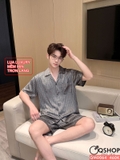 bo-do-ngu-pijama-nam-lua-luxury-mem-min-sang-trong-tay-ngan-quan-ngan-qm0064