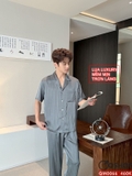 bo-do-ngu-pijama-nam-lua-luxury-mem-min-sang-trong-tay-ngan-quan-dai-qm0066
