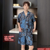bo-do-ngu-pijama-nam-lua-luxury-mem-min-sang-trong-tay-ngan-quan-ngan-qm0067