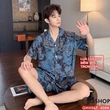 bo-do-ngu-pijama-nam-lua-luxury-mem-min-sang-trong-tay-ngan-quan-ngan-qm0067