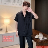 bo-do-ngu-pijama-nam-lua-luxury-mem-min-sang-trong-tay-ngan-quan-ngan-qm0069