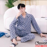 bo-do-pijama-nam-thun-cotton-quan-dai-tay-dai-bo-do-ngu-mac-nha-qm700