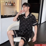 bo-pijama-nam-quan-ngan-lua-luxury-cao-cap-mac-nha-mac-ngu-thoai-mai-qm724