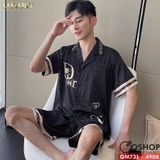 bo-do-ngu-pijama-cap-doi-lua-luxury-cao-cap-quan-ngan-tay-ngan-sang-trong-qm731