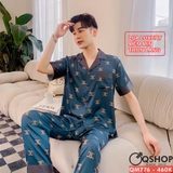 bo-do-pijama-nam-luxury-tay-ngan-quan-dai-qm776