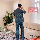 bo-do-pijama-nam-luxury-tay-ngan-quan-dai-qm776