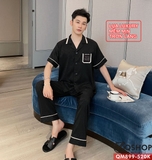 bo-do-ngu-pijama-cap-doi-lua-luxury-cao-cap-quan-dai-tay-ngan-sang-trong-qm899