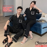 bo-do-ngu-pijama-cap-doi-lua-luxury-cao-cap-quan-dai-tay-ngan-sang-trong-qm899