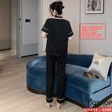 bo-do-ngu-pijama-cap-doi-lua-luxury-cao-cap-quan-dai-tay-ngan-sang-trong-qm899