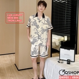bo-pijama-nam-quan-ngan-lua-luxury-cao-cap-mac-nha-mac-ngu-thoai-mai-qm905